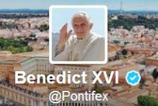 Pope Benedict's Twitter header